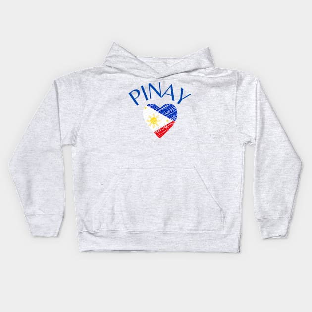 pinay Philippines love Kids Hoodie by CatheBelan